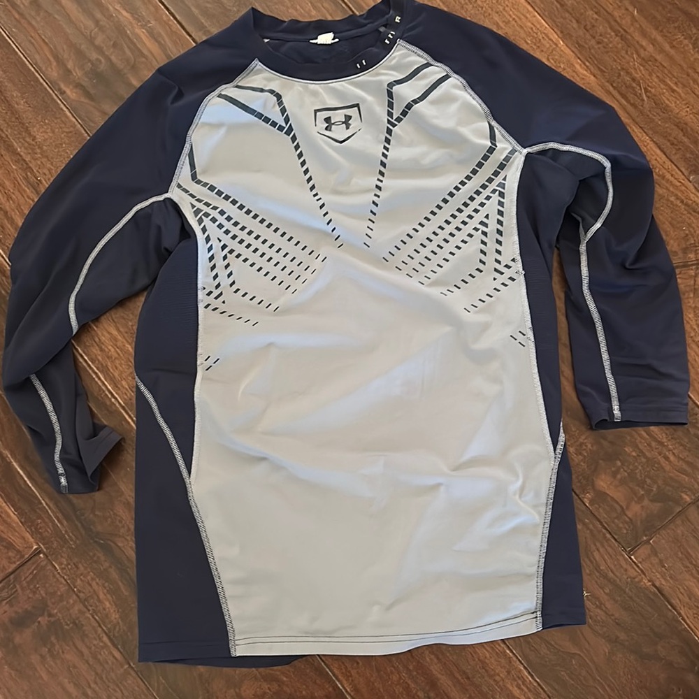 Under Armour Blue and Gray Athletic Shirt